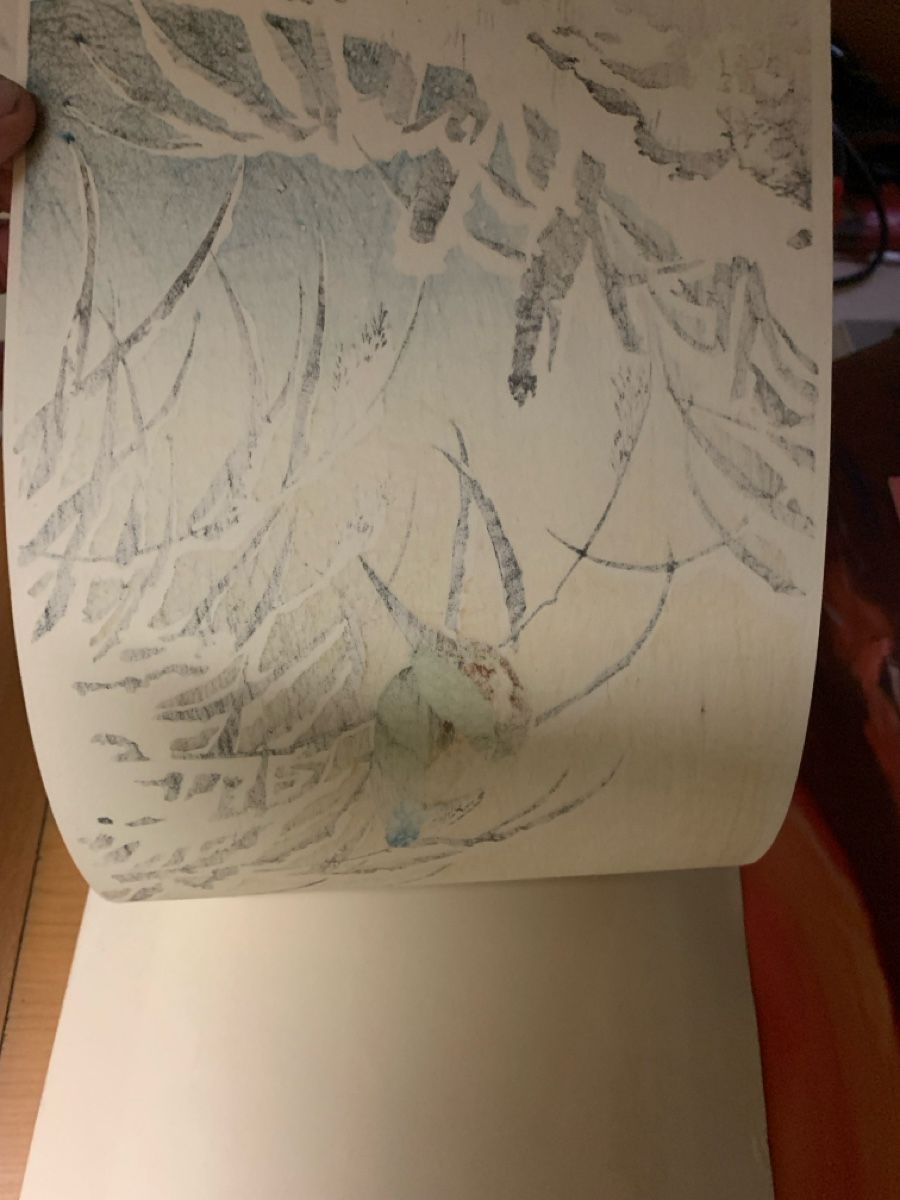 Dipinti: Fuyo (Narazaki Eishô): Kingfisher  – Usato da Wolfhalden venduto da SecondAntique 5