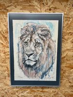 Lithografie / Löwe von Fritz Hug 1968       (ID S232)