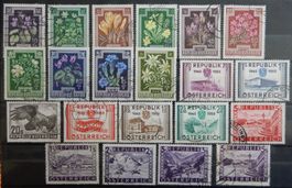 Österreich ex. Kat. 770-1016 gest. 1945/55 Kat. 60 Euro