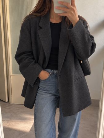 H&M Jacke dunkelgrau Grösse XL