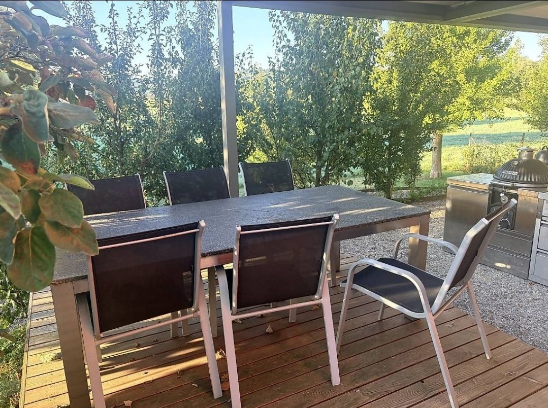 Set de table et chaises: Massiver Gartentisch inkl. 6 Stühlen – D'occasion à Zunzgen par Fleksi