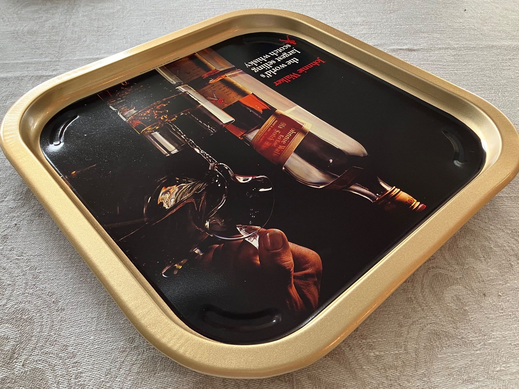 Tutte le decorazioni: Vintage Jonnie Walker Tablett + Flachmann Whisky Werbung – Nuovo (secondo la descrizione) da Tägerwilen venduto da Smartfuchs 6
