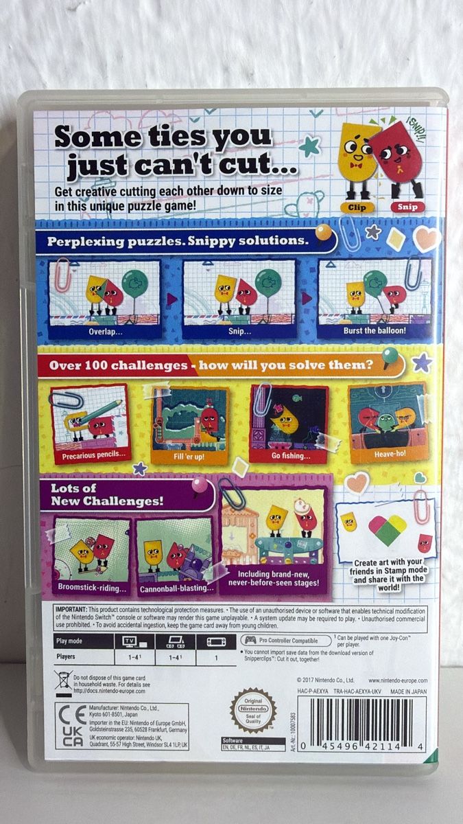 Nintendo Spiele: Snipperclips Plus Nintendo Switch - Fun Puzzle Game! – Gebraucht aus Ehrendingen von bubulence 1