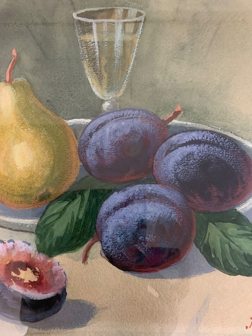 Dipinti: Stillleben auf Papier gemalt J.Morlock – Usato da Biel/Bienne venduto da Katja01112 7