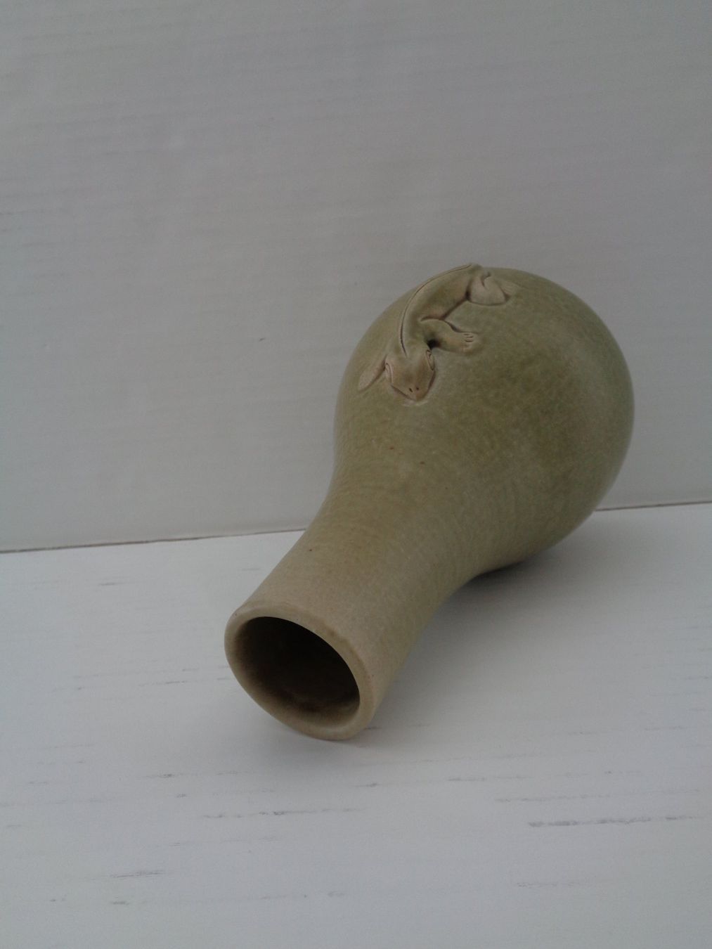 Vasi & Recipienti: Grüne Celadon Keramik - Vase mit Salamander-Relief – Usato da Chur venduto da omonia 4