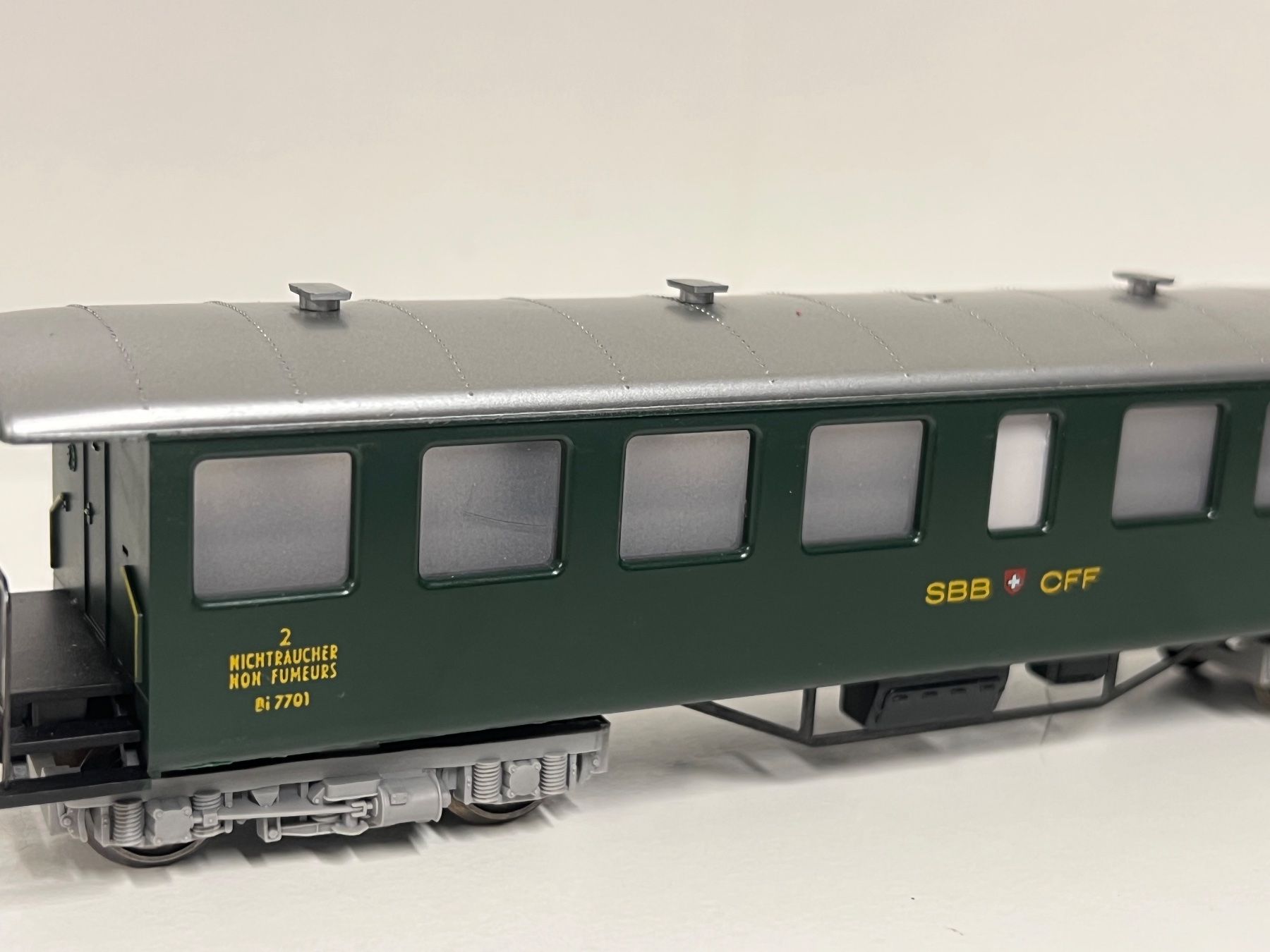 Fleischmann Modellini di ferrovie: Fleischmann Seetal 2.Kl.  SBB H0 DC – Usato da Neuenhof venduto da ludovicco 1