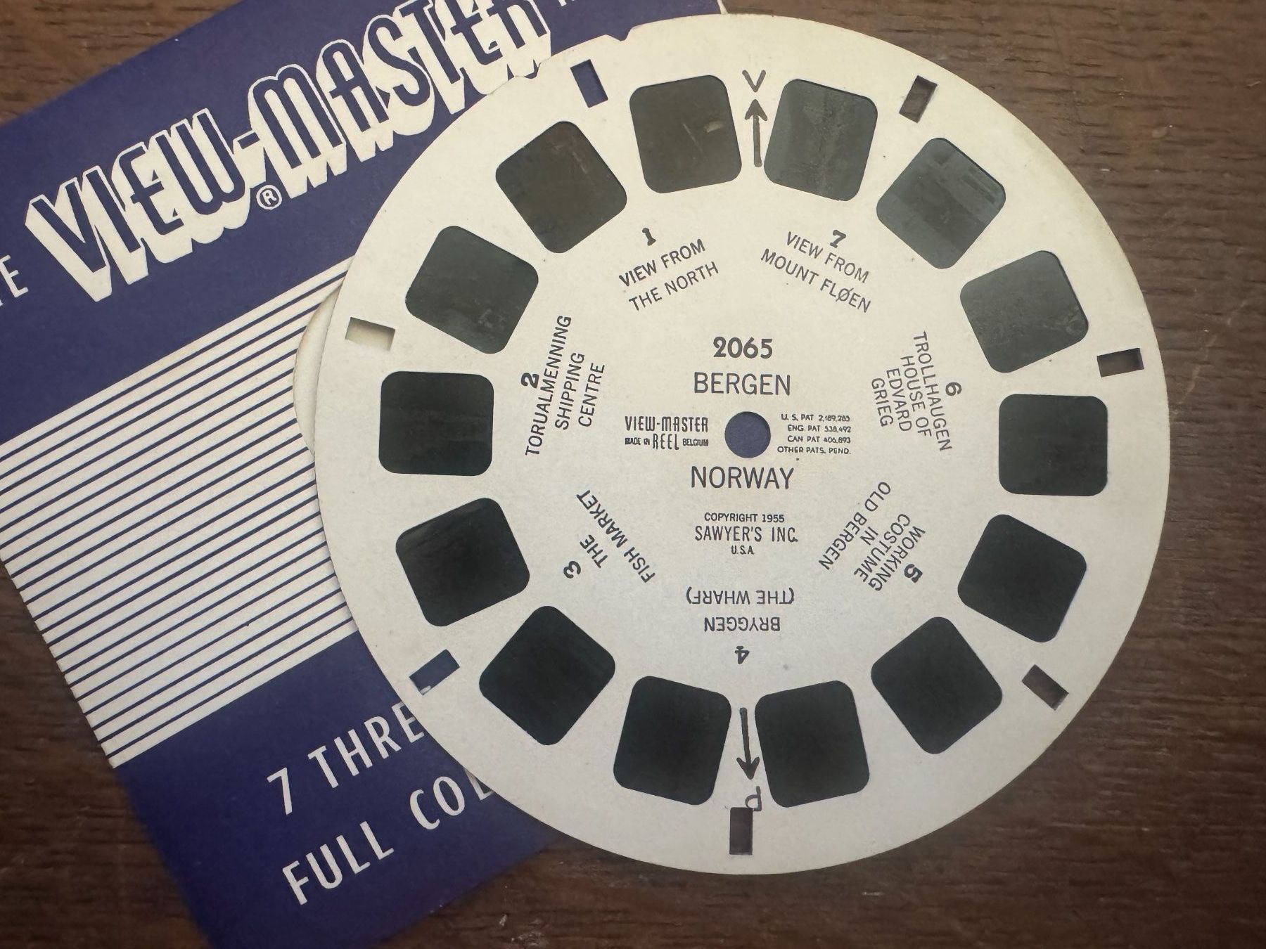 View-master Giocattoli: View-Master 3D: Nr. 2065  BERGEN NORWAY – Usato da Tegerfelden venduto da siebenmacky 2