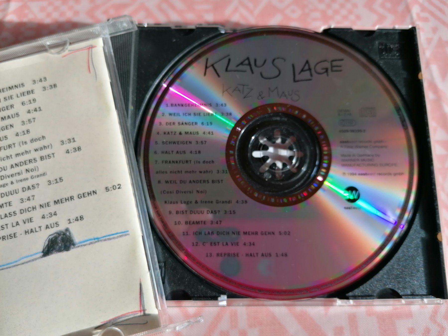 CD: KLAUS LAGE - KATZ & MAUS – Usato da Ermenswil venduto da easyric 1