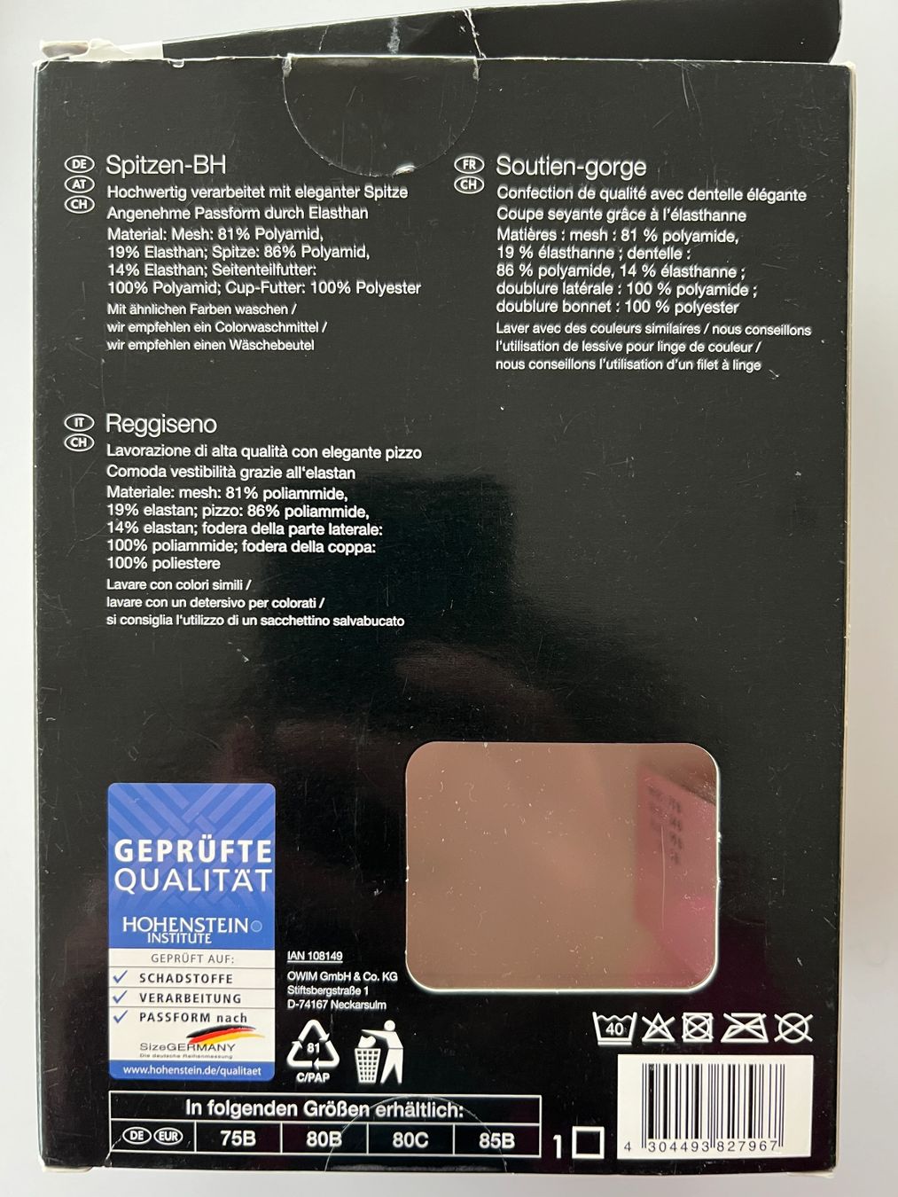 Altra biancheria intima: Esmara Spitzen BH 75B und 2x String Unterhosen – Usato da Büetigen venduto da Jabo 1