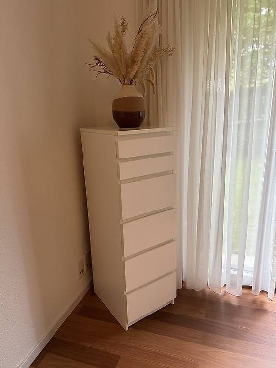 IKEA Malm Kommode mit 6 Schubladen und Spiegel (Gebraucht) in Oberengstringen für CHF 45 – nur Abholung auf Ricardo kaufen