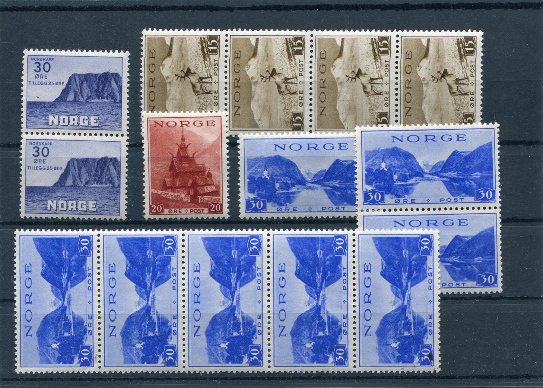 Alle Briefmarken: Norwegen kleines Lot postfrisch – Gebraucht aus Winterthur von Kyoung