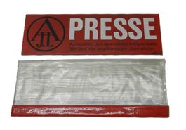A.J.I.  SCHWEIZER PRESSE Autoschild aus Metall 25 x 8 cm