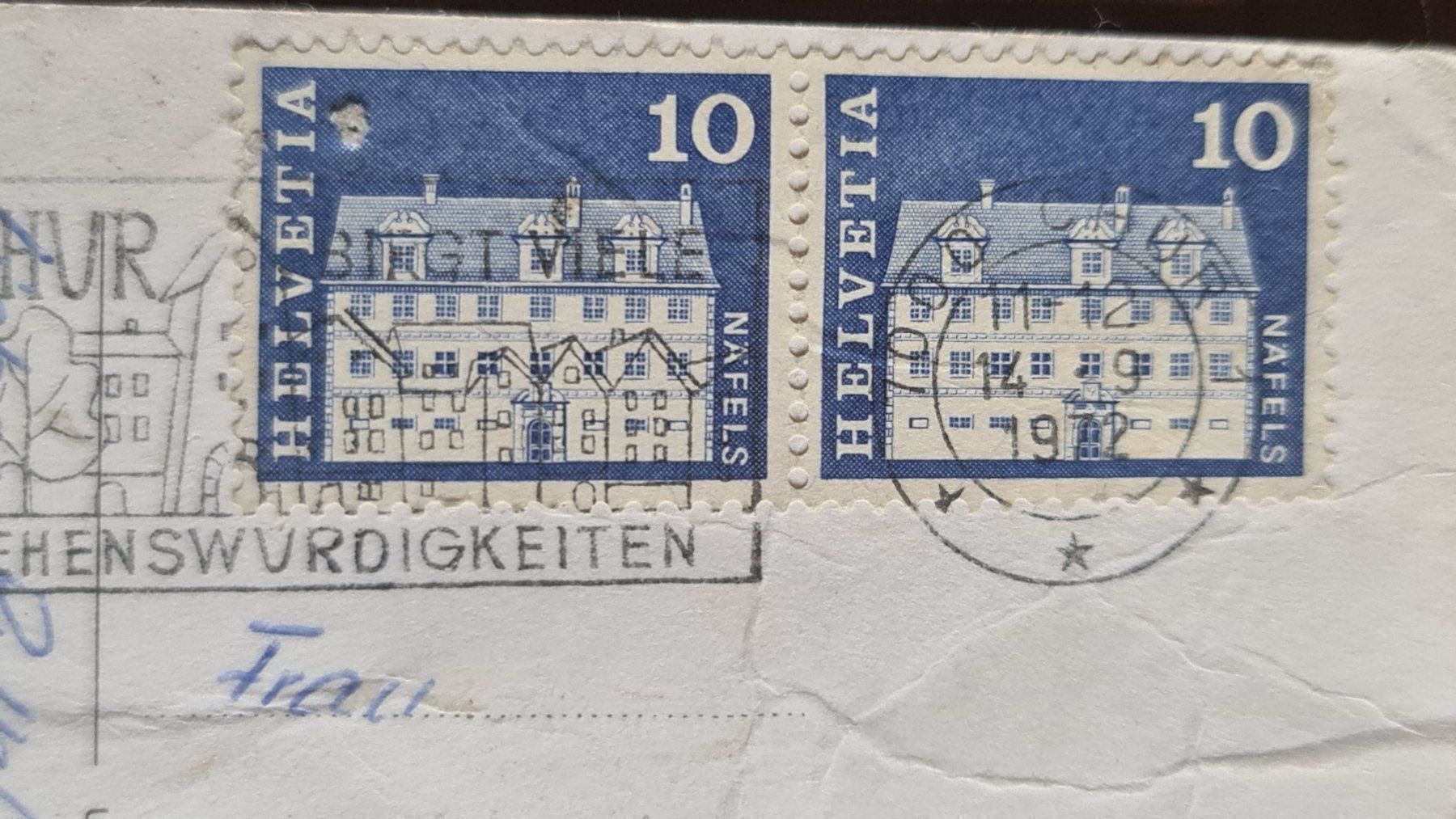 Ansichtskarten: Ansichtskarte Chur 1972 – Gebraucht aus Dintikon von Vexi 1