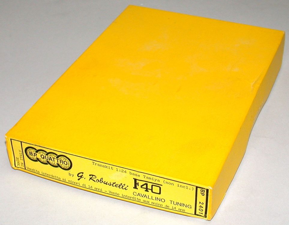 Robustelli Transkit pour 1:18 Ferrari F40 | Pour modèle de base Burago