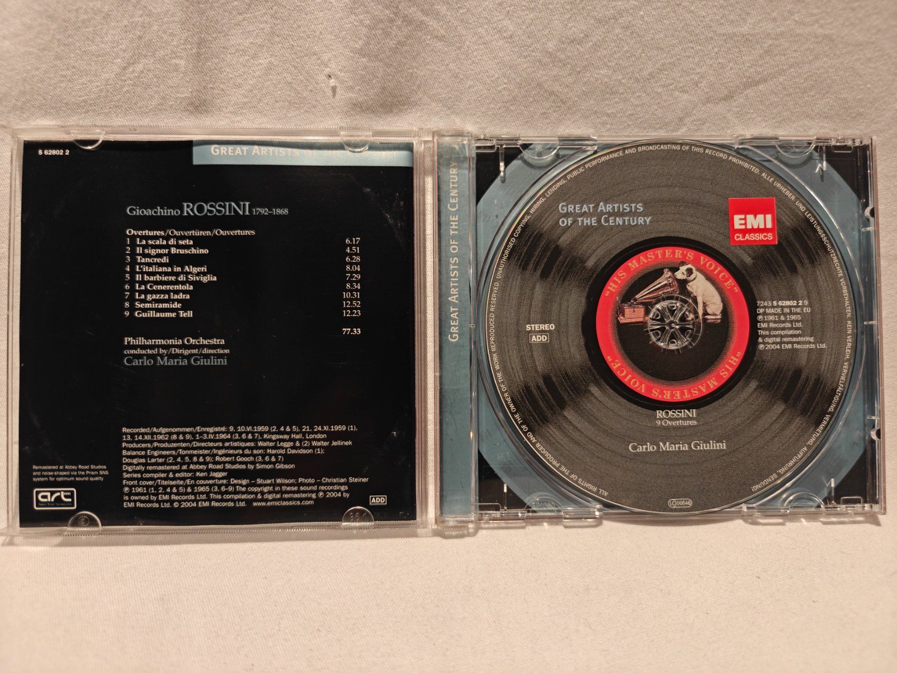 CD: Rossini Overtures Carlo Maria Giulini – Usato da Gutenswil venduto da Vulcano21 1