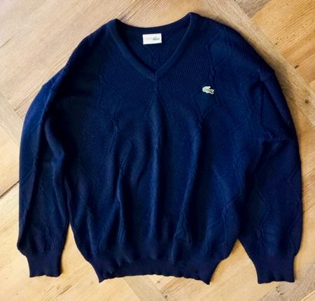 Vintage Lacoste Wollpullover – 100% Schurwolle – Gr. L-XL