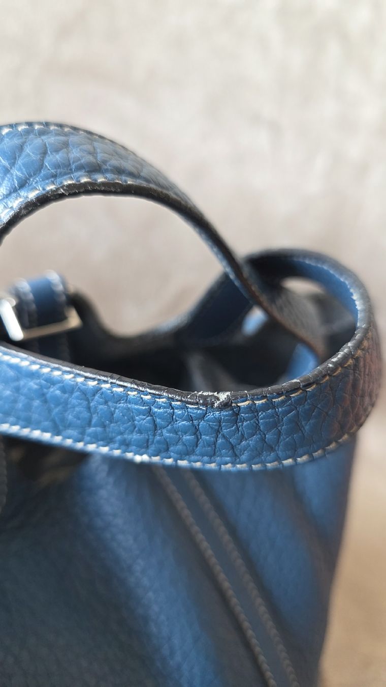 Hermès Borse da donna: Hermès Picotin bleu Jean – Usato da Morges venduto da ShoppingTherapy 5
