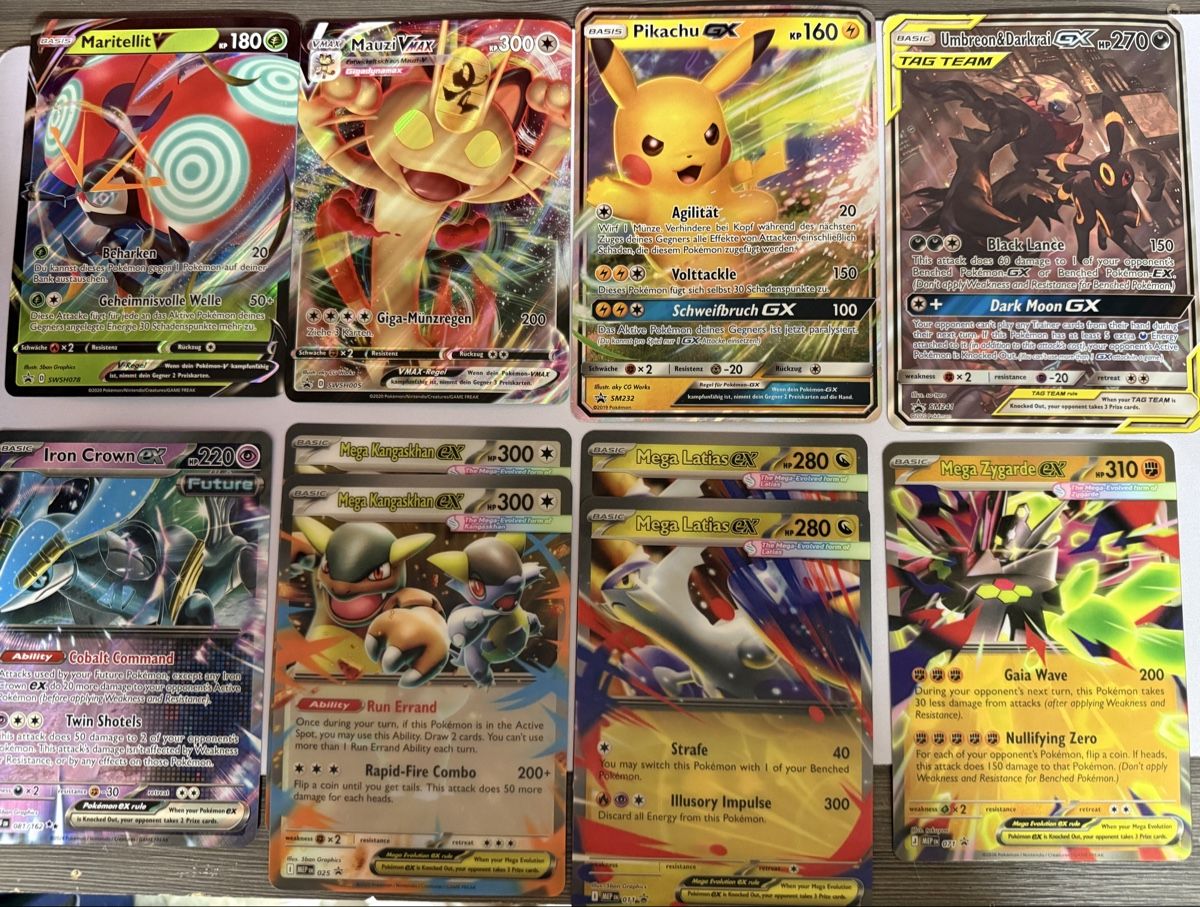 Pokémon Sammelbilder & Trading cards: Pokemon 10 JUMBO Cards – Gebraucht aus Schlatt TG von Shymye