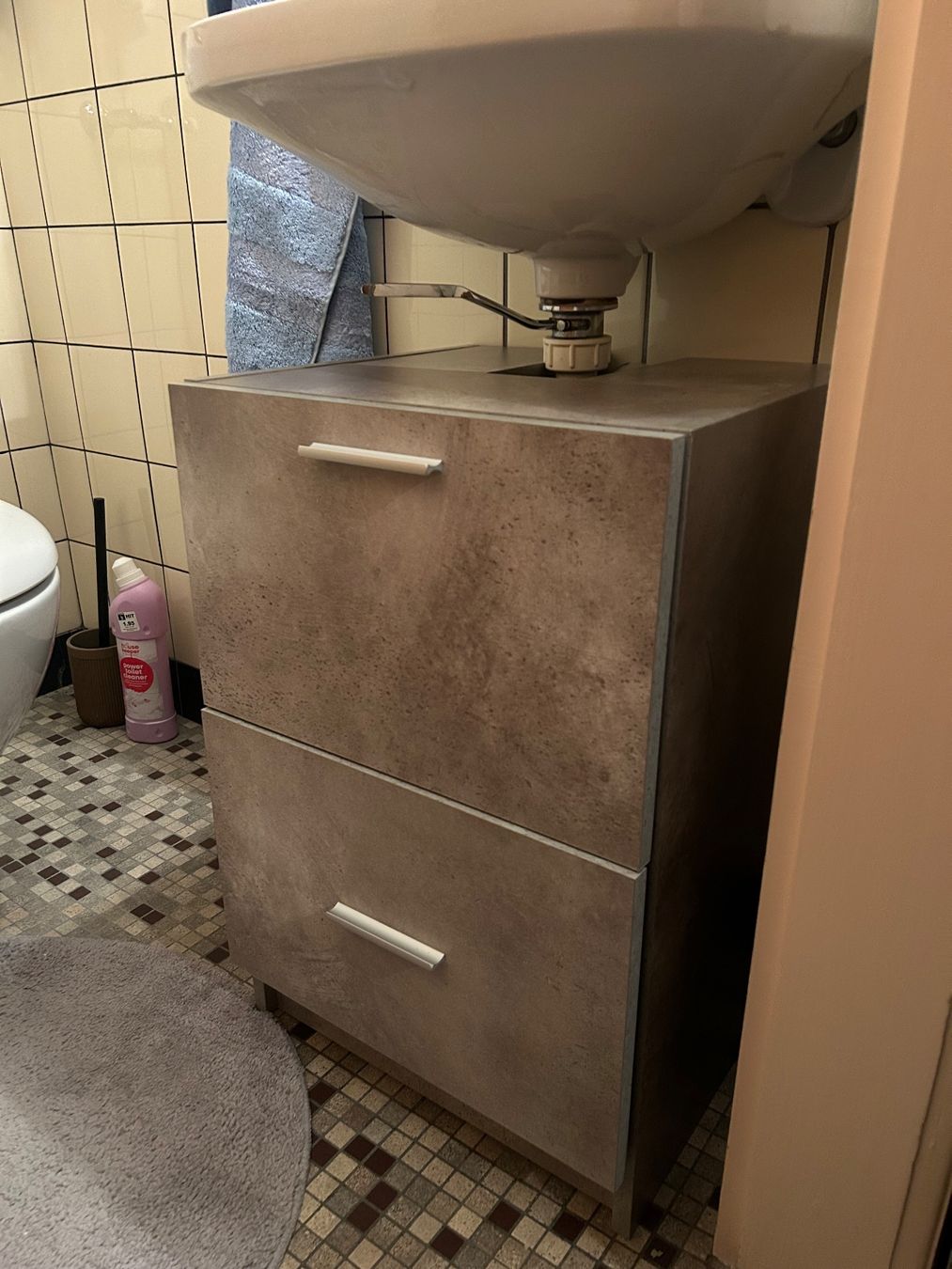Mobili per bagno: Modernes Regal unter dem Lavabo mit ein 2 Stauräumen – Nuovo e nell'imballaggio originale da Kandersteg venduto da selenat 5