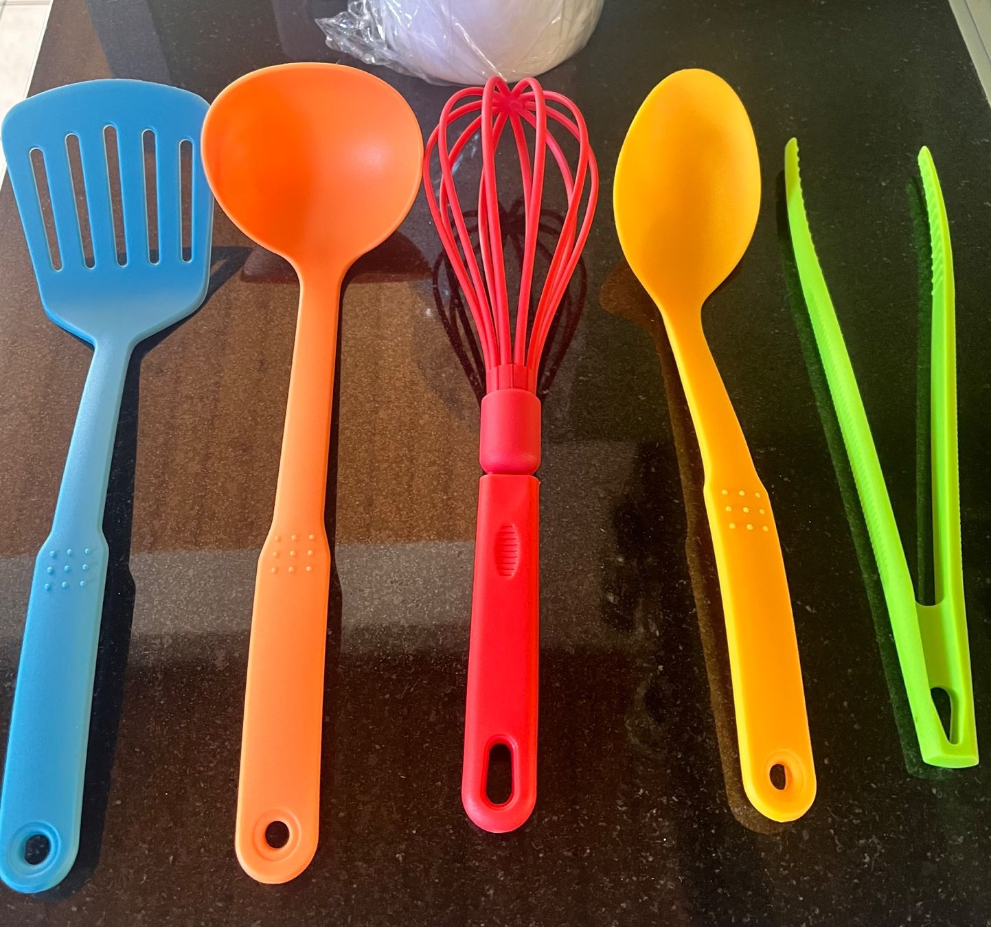 Cucine complete: Küchenhelfer 5er Set bunt **NEU** – Nuovo e nell'imballaggio originale da Uffikon venduto da san123day 5