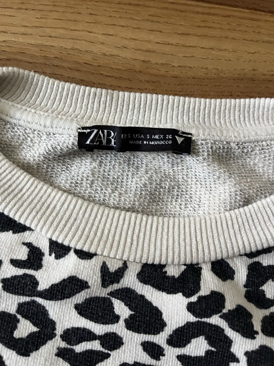 Zara Maglioni & Felpe: Zara Pullover Leo-Muster, Leopard schwarz weiss Grösse S – Usato da Sax venduto da _Kornblume_ 2