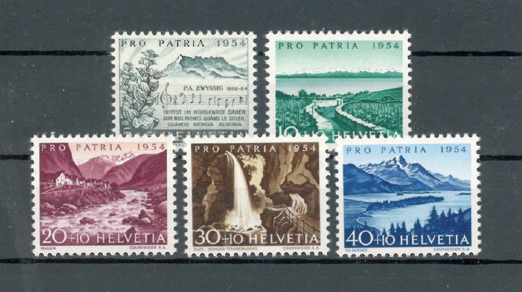 Tutti i francobolli: PP 1954, B66 - 70, postfrisch ** – Nuovo (secondo la descrizione) da Lupfig venduto da lubor