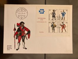 Schweiz 1974 FDC Internaba Block (14) 100 J UPU Ortsstempel