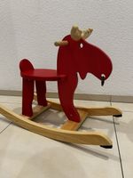 IKEA EKORRE Schaukelelch aus Holz rot | Schaukelpferd