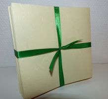 Set Artoz beige strukturiert, je 13 x Doppelkarte/Kuvert