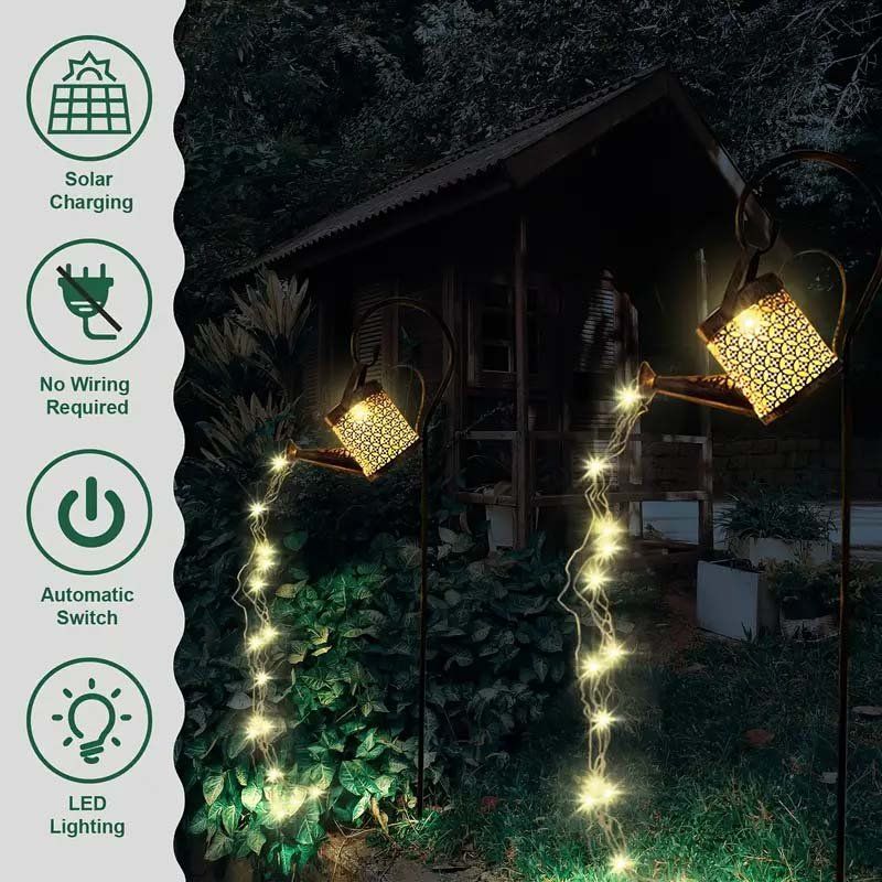 Dispositivi a energia solare: Solar-Deko-Giesskanne mit LED Beleuchtung - Dämmerungssensor – Nuovo e nell'imballaggio originale da Diepoldsau venduto da preisparadies-ch 1