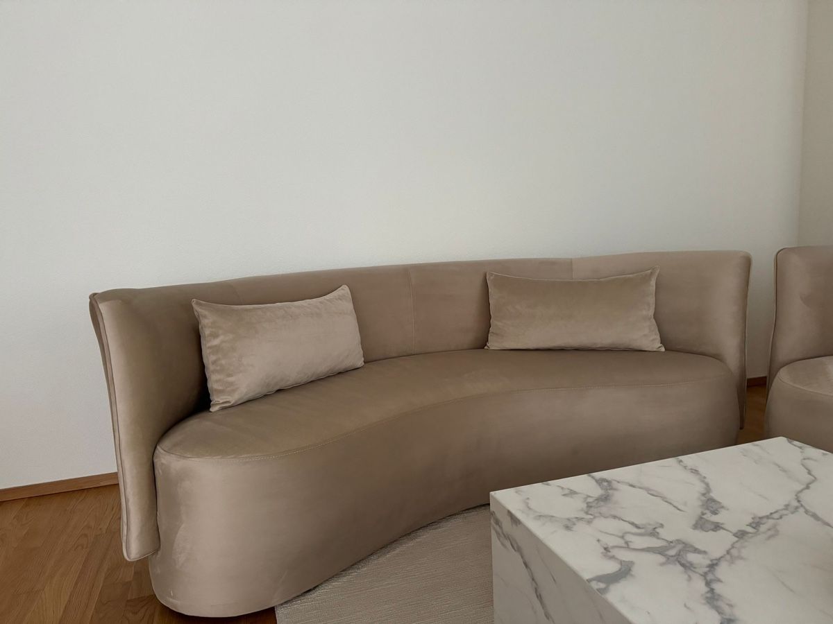 Divani: Modernes Sofa Set, beige, Samt, Top Zustand! – Usato da Balgach venduto da M369 2