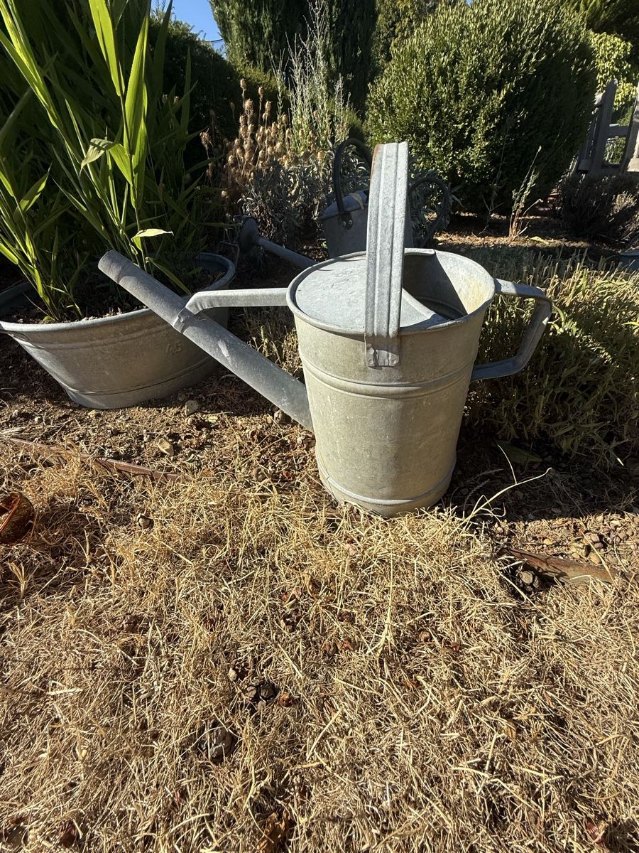 Bewässern & Giessen: Gartengiesskannen Zink – Gebraucht aus St. Pantaleon von Ymanu 1