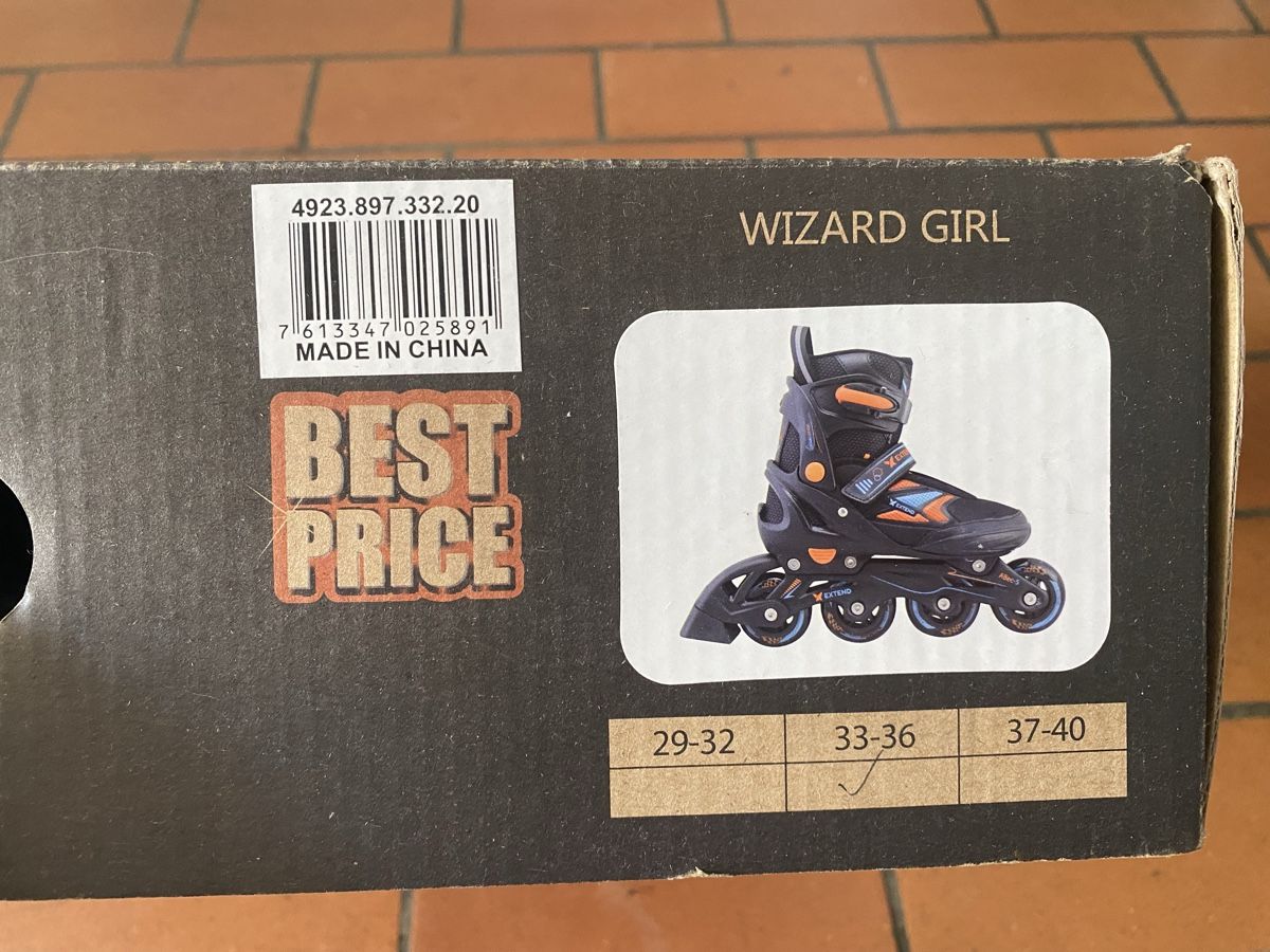 Pattini in linea & Pattini a rotelle: Inlineskates "Wizard Girl" Gr. 33-36 – Usato da Zürich venduto da Sy810 1
