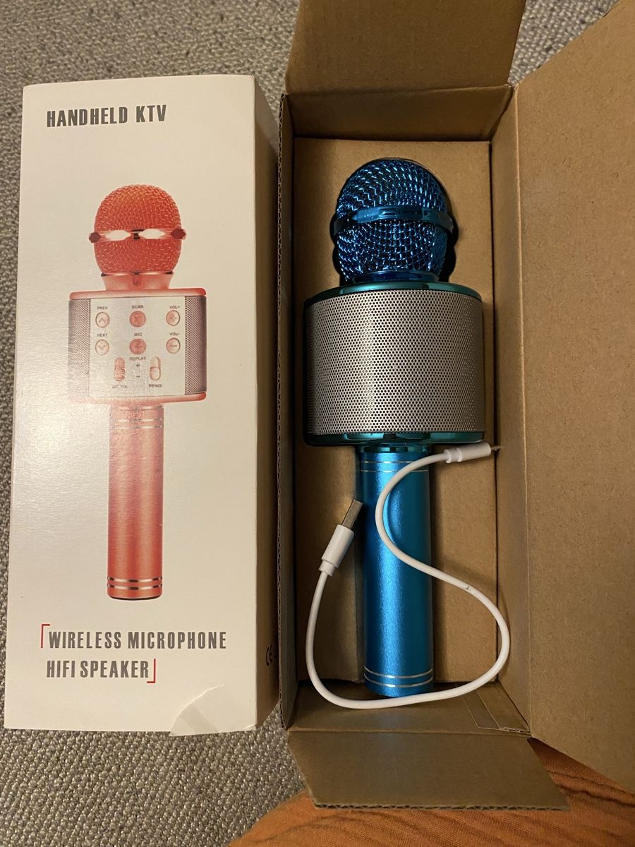 Microphones: Karaoke Mikrofon mit Bluetooth, Neu – Neuf avec emballage d'origine à Horriwil par xxx_01