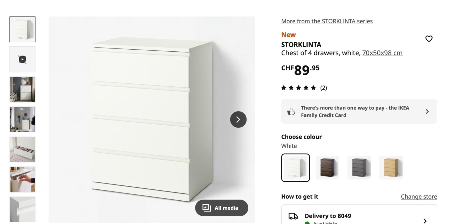 Ikea Kommoden: STORKLINTA IKEA - Möbel – Gebraucht aus Zürich von valetina 4