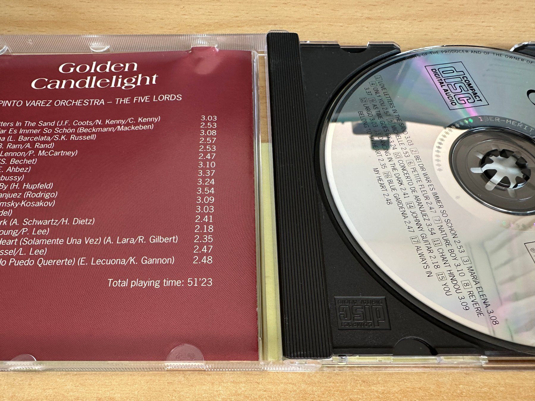 CD: Golden Candlelight - Pinto Varez Orchestra - The Five Lords – Usato da Rikon im Tösstal venduto da Alpenmutz 2