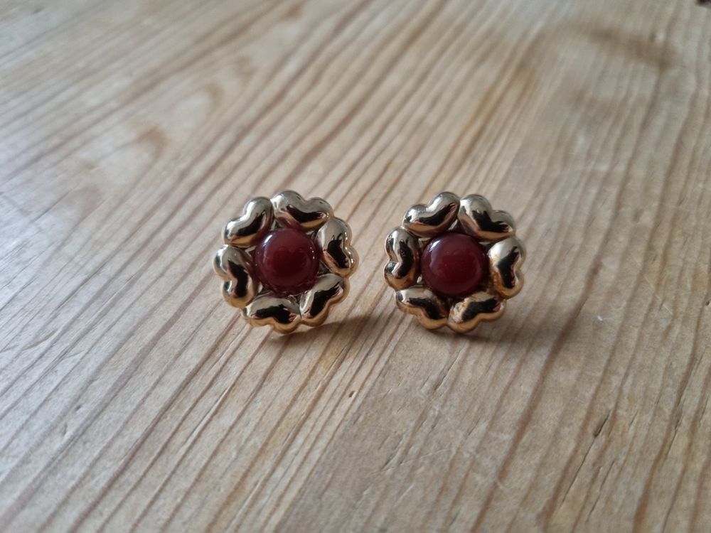 Amberta Allure Ohrstecker Damen – 9K Gold Mit Zirkonia, Schraubverschluss, In Geschenkverpackung