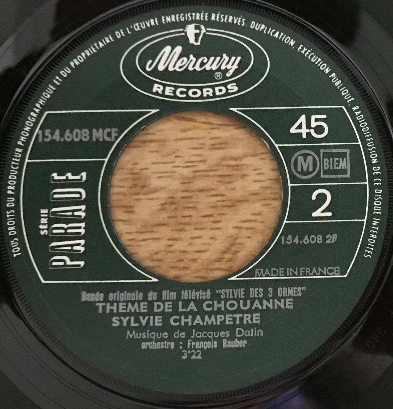 Vinyles: B.O. DU FEUILLETON SYLVIE DES 3 ORMES – D'occasion à Bussigny par vinyl-pas-cher 3