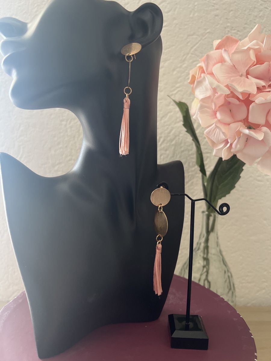 Orecchini pendenti & Orecchini a lobo: Elegante Ohrringe Goldig mit Quasten – Usato da Seon venduto da Sunny-Schmuck78