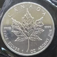 Kanada Maple Leaf 1 Unze Silber 999/1000 1988