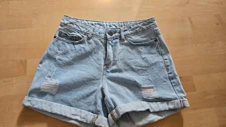 Blaue Jeans-Shorts Grösse XS Noisy May (Zalando)