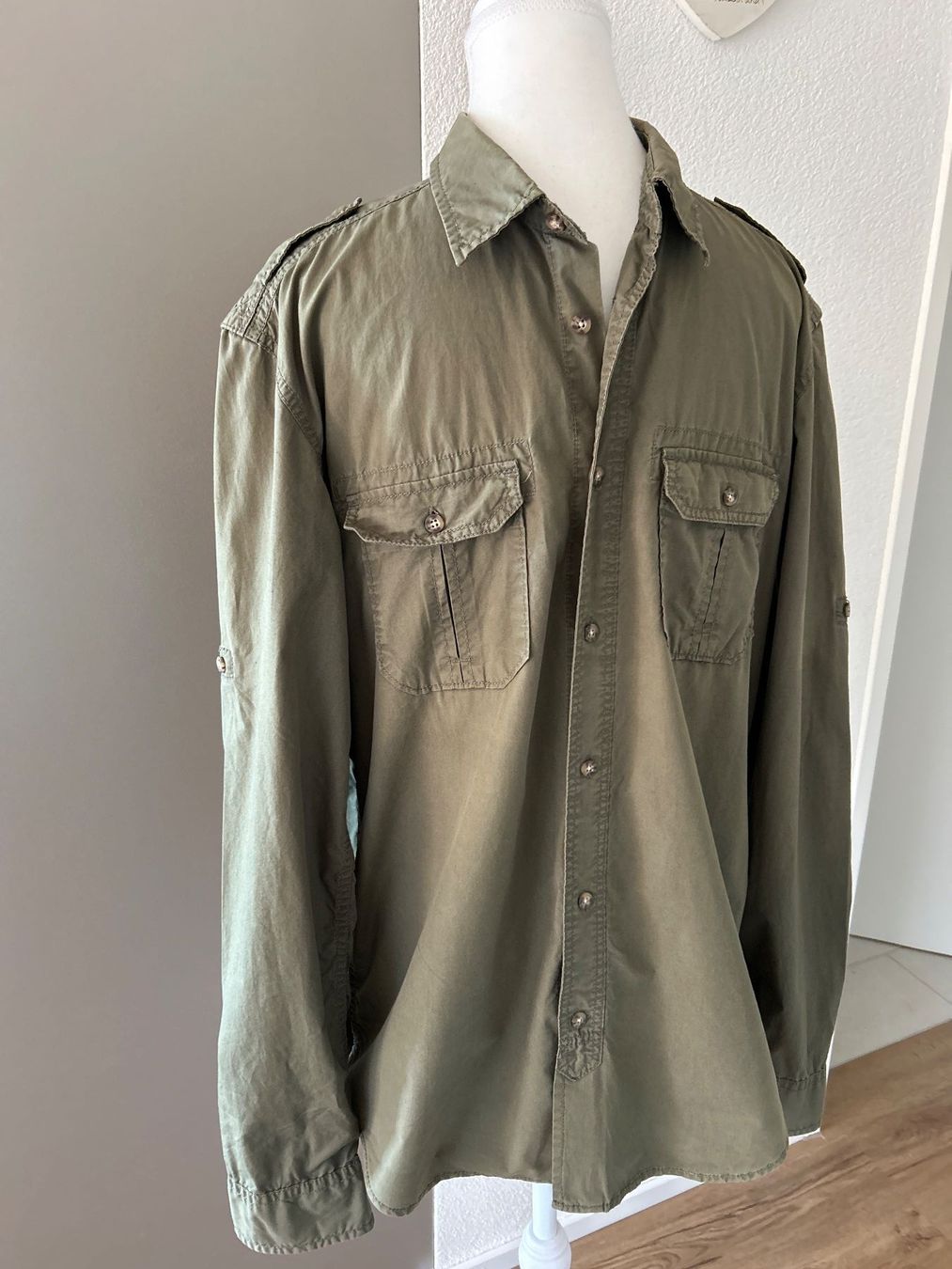 H&M Camicie: Langarm Hemd Herren beige L.O.G.G. Gr. L – Usato da Brunnen venduto da Nala2929 4