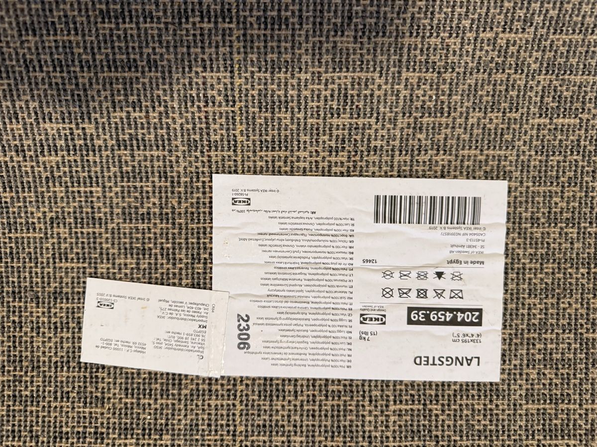 Tappeti: Carpet Grey IKEA Langsted – Usato da Thalwil venduto da ropejo 4