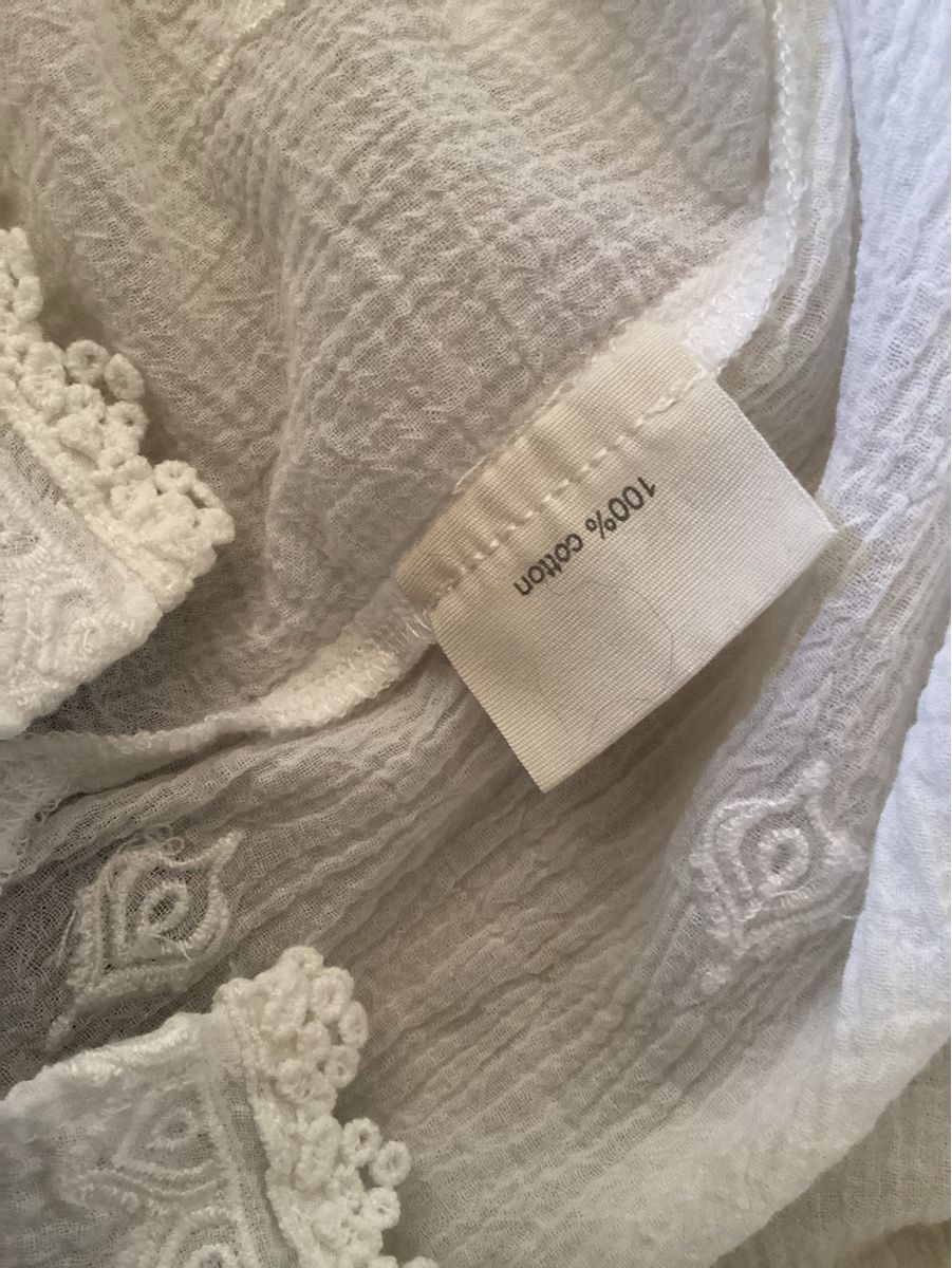 Nile Top: Nile Atelier Bluse Weiss Grösse XS – Usato da Steckborn venduto da smilla70 4