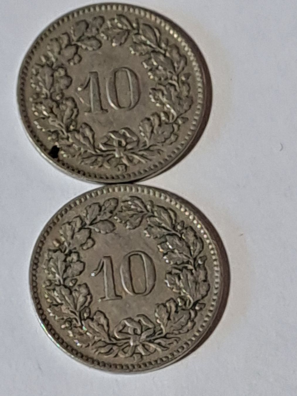 Alle Münzen: 10 Rp 1922 , 6 Stück – Gebraucht aus Bitsch von jajo79076 2