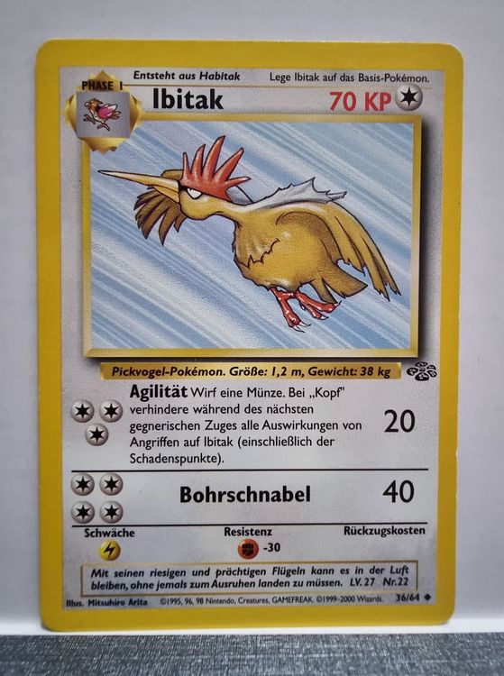 Pokémon Ibitak 36/64 Jungle DE (J1) (Gebraucht) in Roggwil BE für CHF 1 ...