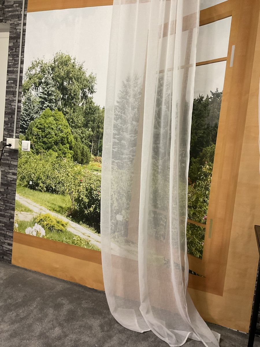 Tende: Vorhang weiss transparent mit Raffhalter neu – Nuovo (secondo la descrizione) da Brugg AG venduto da ast_gbs6 1