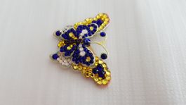 Haarspange Schmetterling Swarovski Steinen.