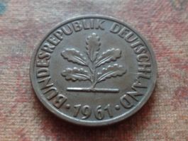 DEUTSCHLAND 2 Pfennig 1961