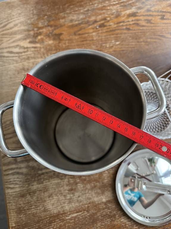 Töpfe: Spargeltopf Edelstahl mit Siebeinsatz & Deckel – Gebraucht aus Siebnen von jen_jvz7 3